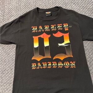 Harley-Davidson Black and Orange Graphic Tee